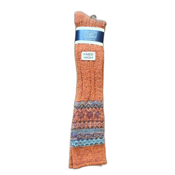 NWT Cabot New England Boho Hiking Layering Knee High Socks 9-11 - Picture 2 of 5